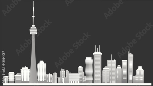 A vibrant cityscape showcasing tall buildings, modern architecture, and a dynamic urban atmosphere, capturing the essence of life in a bustling metropolitan area