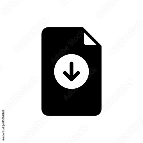 download file icon illustration
