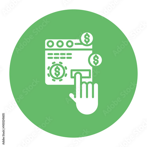 Pay Per Click Advertising Icon