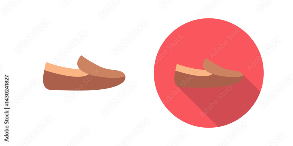 Men's Loafers Vector Icon Men's Loafers Vector Icon