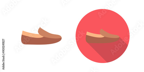 Men's Loafers Vector Icon
