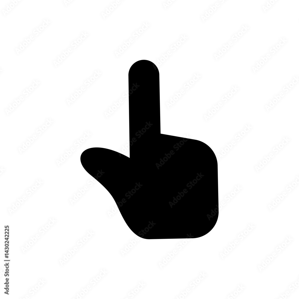 pointing hand icon or touch gesture sign. Vector SVG pointing hand icon or touch gesture sign. Vector SVG
