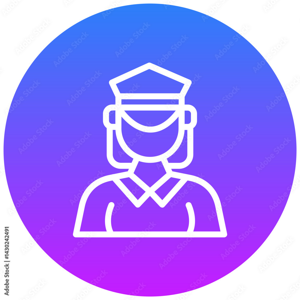 Obraz premium Postwoman Icon