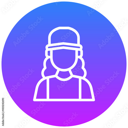 Sportswoman Icon