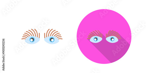 Longlashes Vector Icon