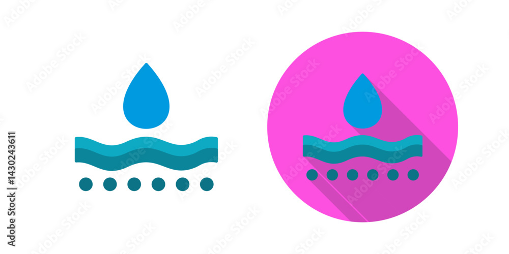 Fototapeta premium Moisture Vector Icon