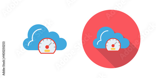 Speed Test Vector Icon