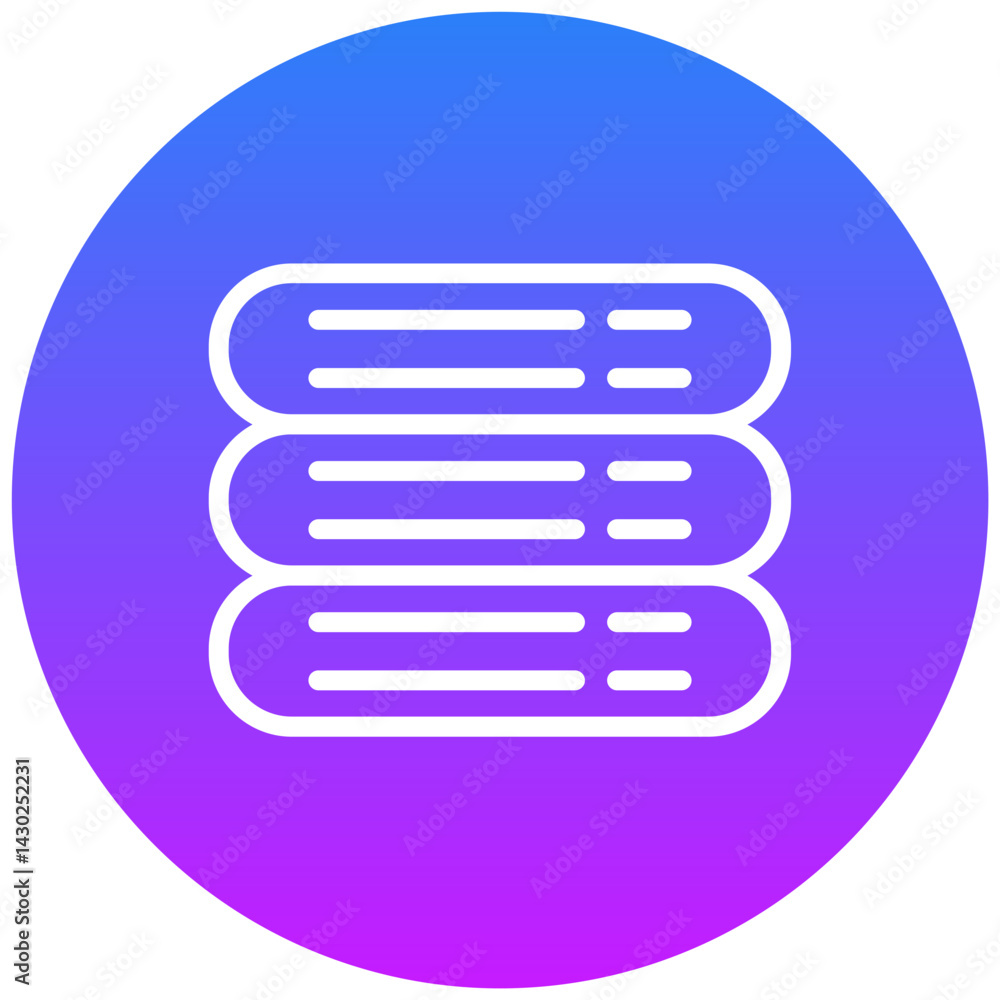 Network Data Storage Icon Network Data Storage Icon