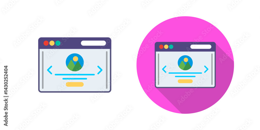 Web Page Vector Icon Web Page Vector Icon