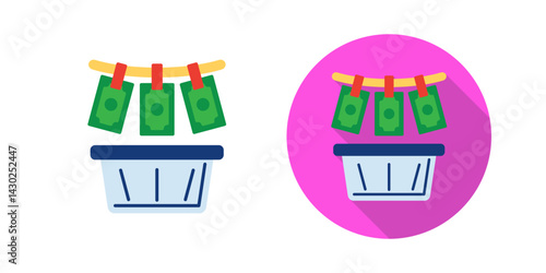 Money Loundering Vector Icon