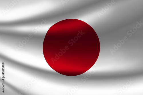 The National Flag of Japan with fabric Free Download The National Flag of Japan with fabric - GFXLoad