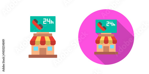 24 hours Vector Icon