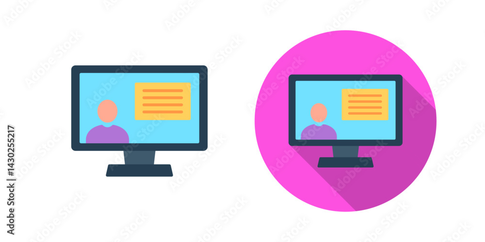 Distance Education Vector Icon Distance Education Vector Icon