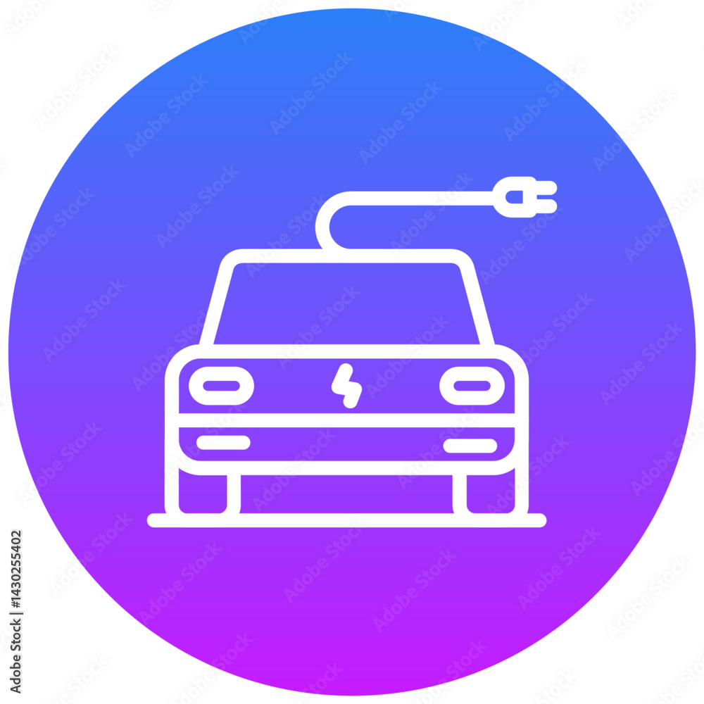 Electric Car Icon Electric Car Icon