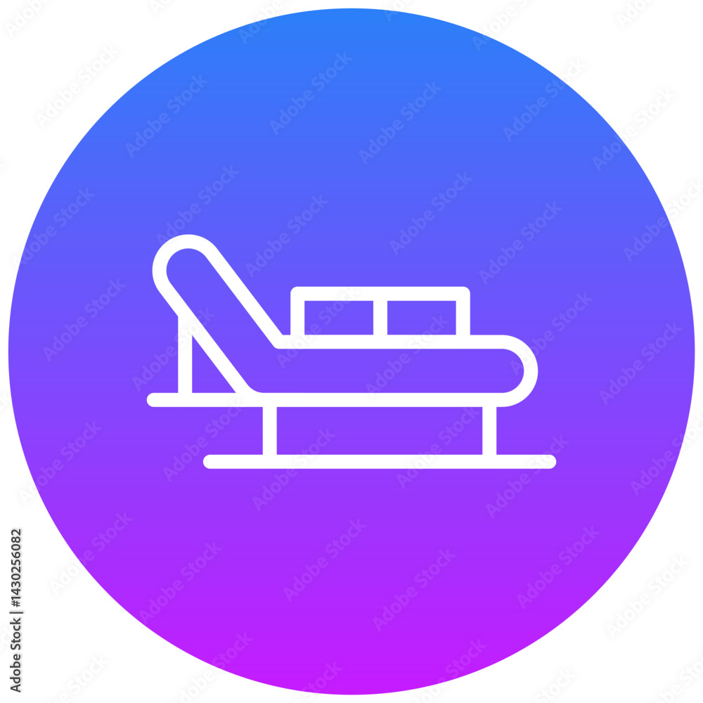 Beach Chair Icon Beach Chair Icon