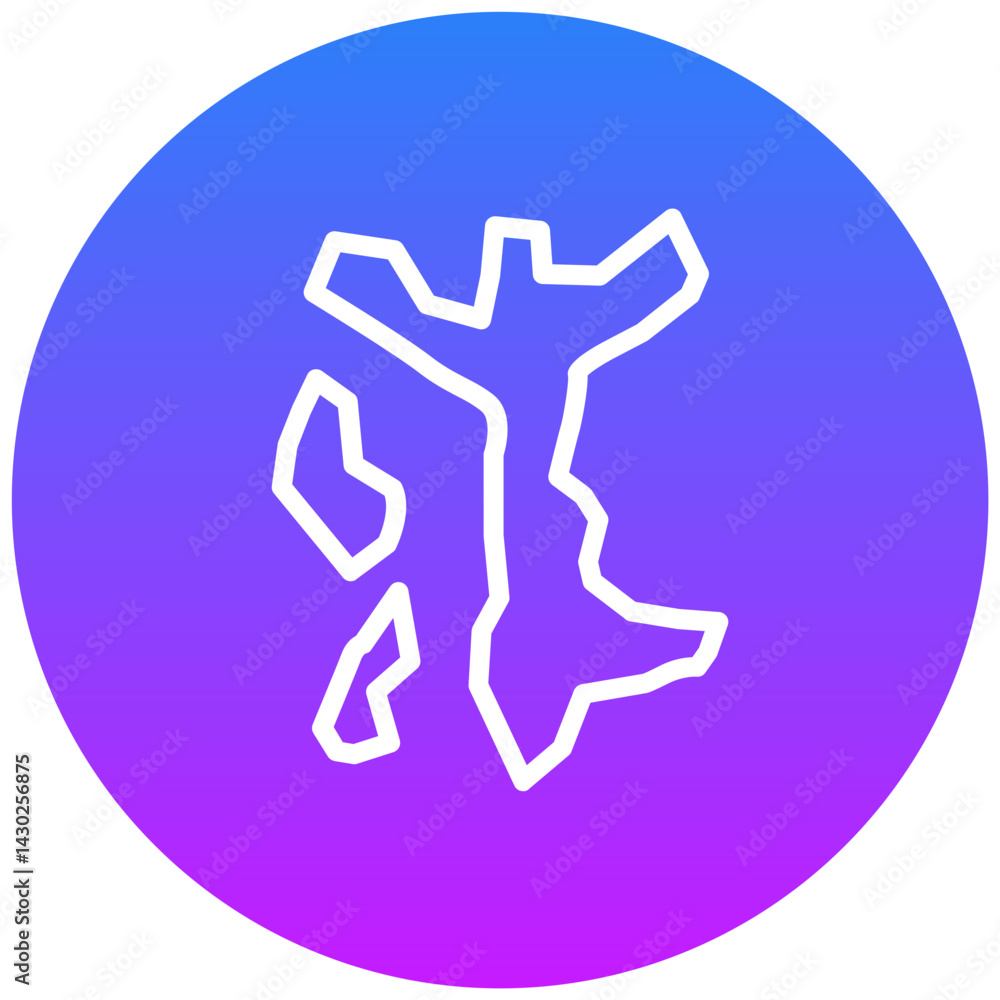 Italy Map Icon Italy Map Icon