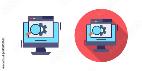 Search Engine Vector Icon