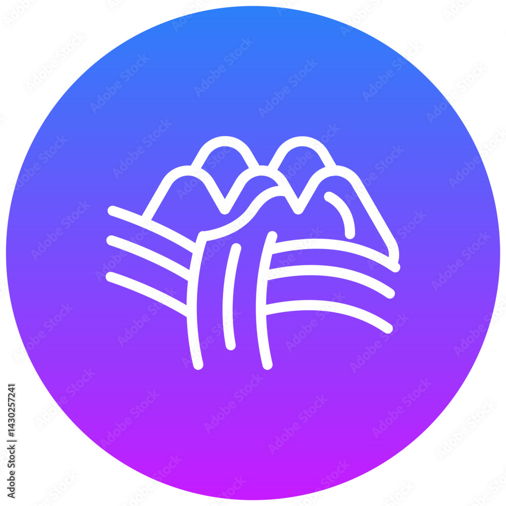 Fototapeta premium Italian Landscape Icon