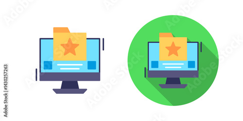 Favourite Folder Vector Icon