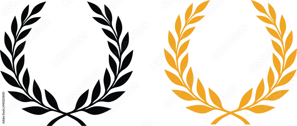 Laurel Wreath Symbol Variations Laurel Wreath Symbol Variations