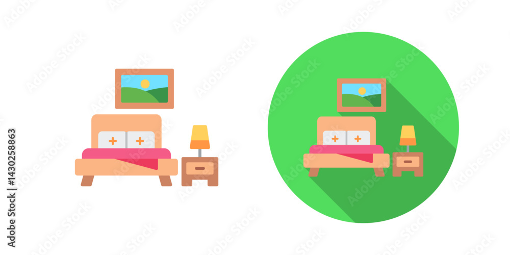 Bedroom Vector Icon Bedroom Vector Icon