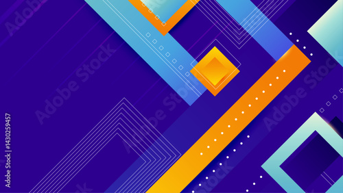 Gradient Blue and Yellow Abstrack Background
