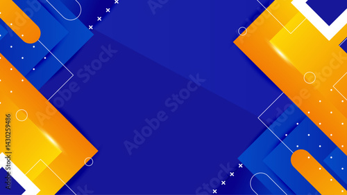 Gradient Blue and Yellow Abstrack Background