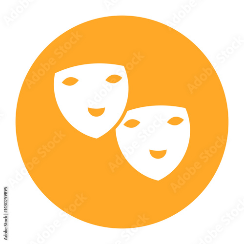 Italian Opera Mask Icon