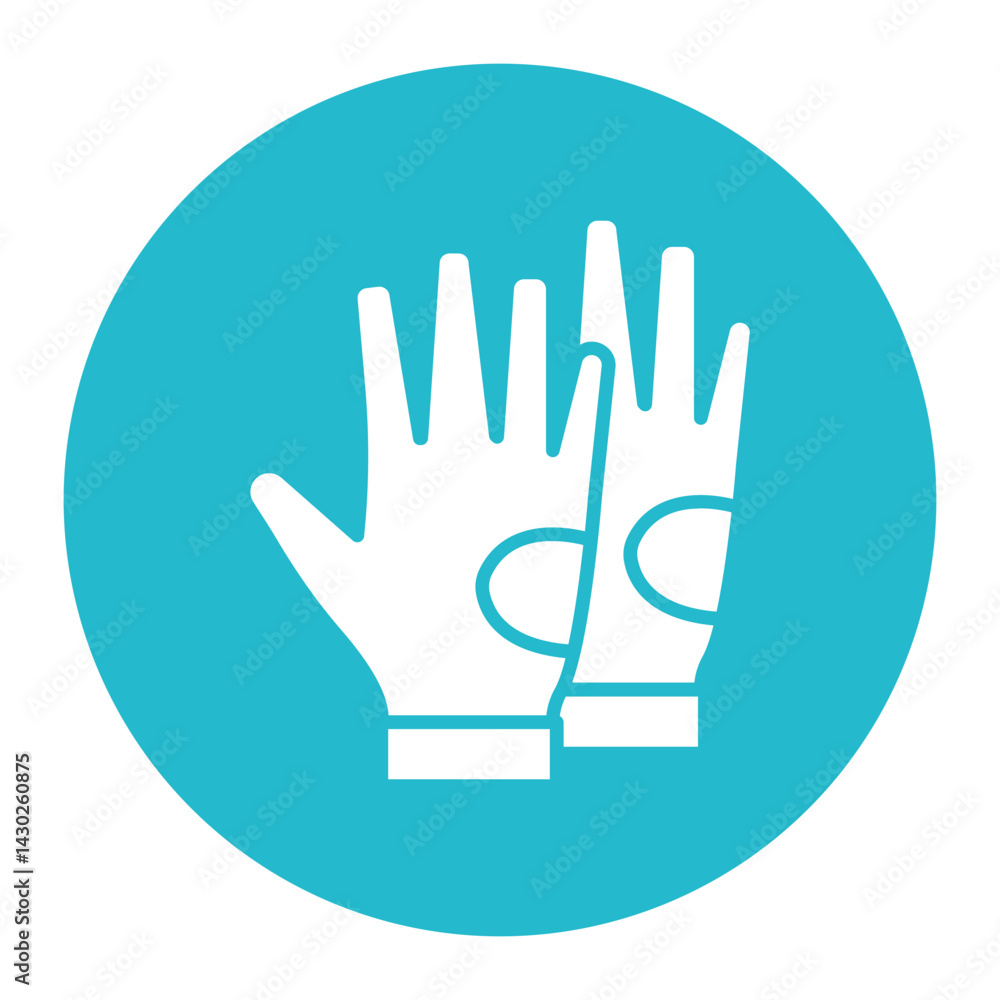 Obraz premium Rugby Gloves Icon