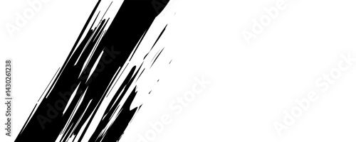 Black and with abstract grunge background with halftone style. vector ilustration