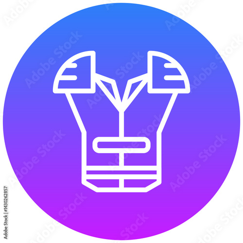 Rugby Vest Gear Icon