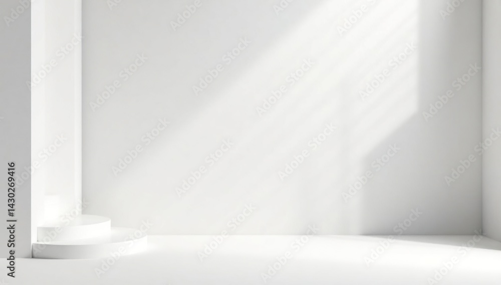 Fototapeta premium Immaculately smooth white backdrop, perfect for design , unblemished, background