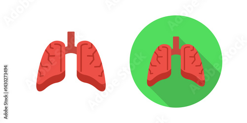 Lungs Vector Icon