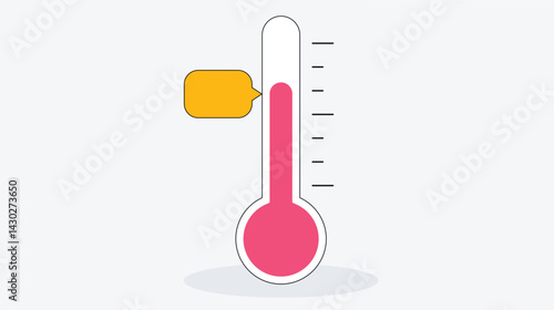 An illustration of temperature measuring devices such as thermometers or digital temperature sensors