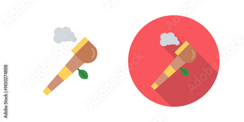 Pipe Of Peace Vector Icon