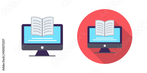 Digital Learning Vector Icon