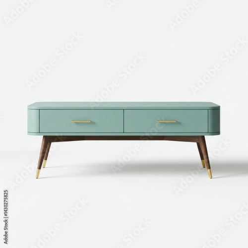 Wallpaper Mural wooden bench isolated on white Torontodigital.ca