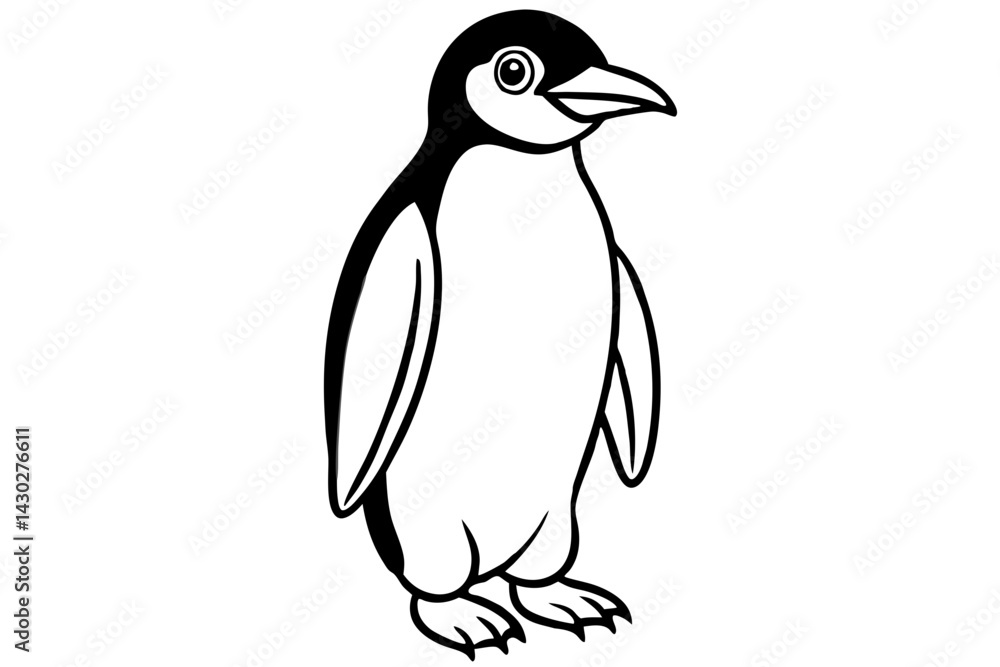 Naklejka premium Rockhopper Line Art