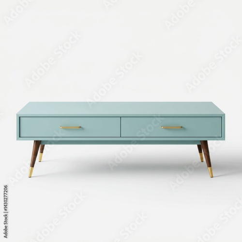 Wallpaper Mural wooden bench isolated on white Torontodigital.ca