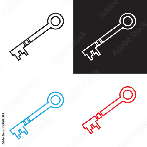 key icon .  House key icon security symbol.  EPS 10/AI