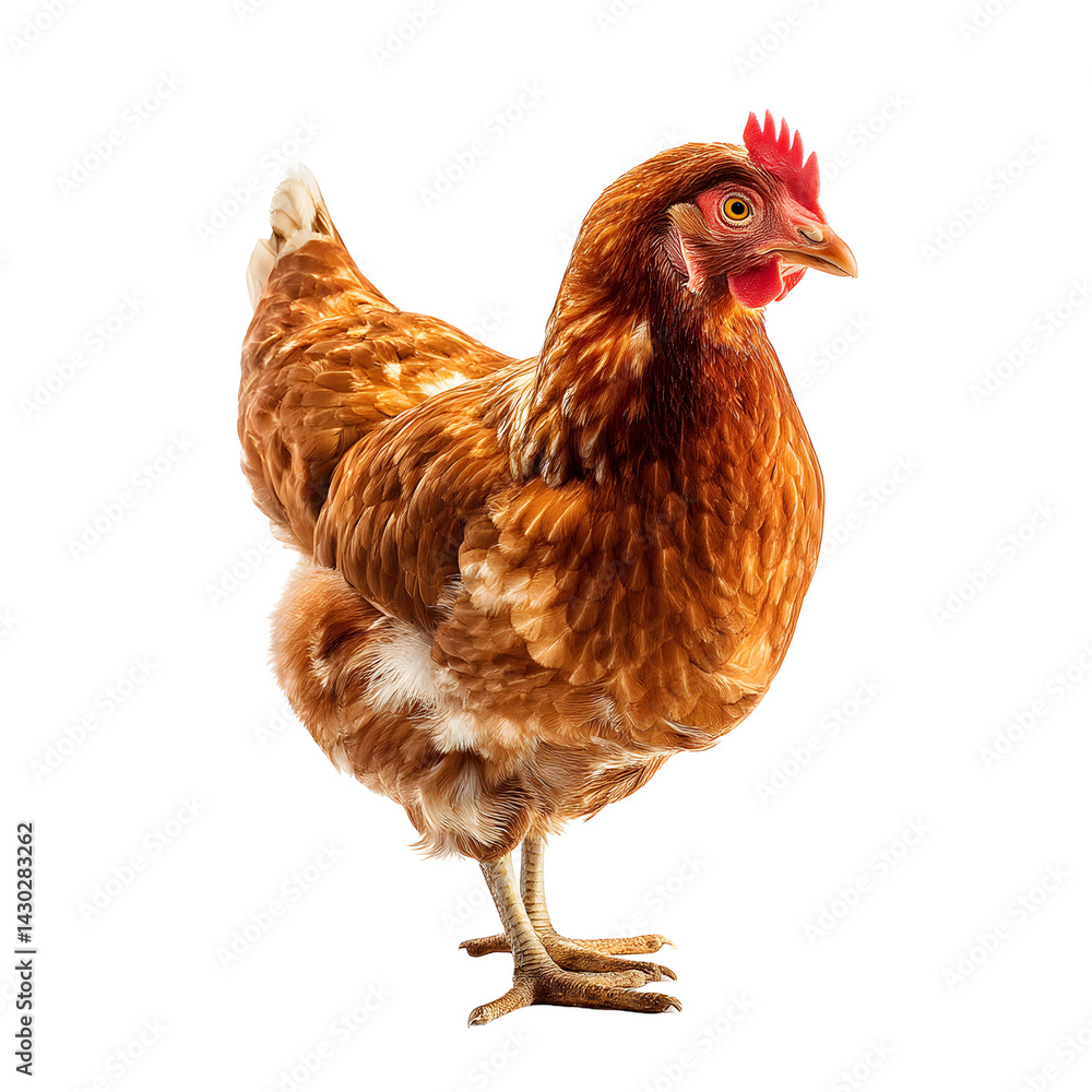 Fototapeta premium chicken isolated on white