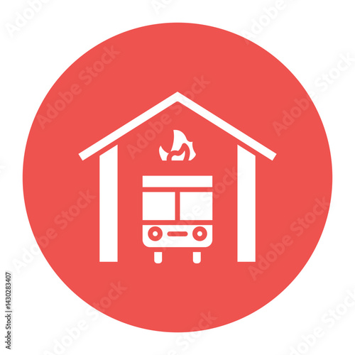 Fire Station Icon