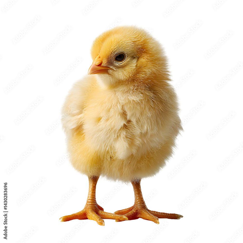 Fototapeta premium baby chicken isolated on white background