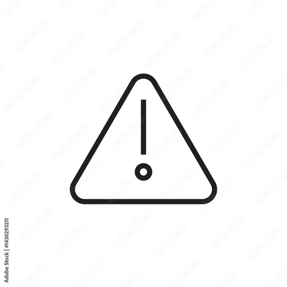 warning caution icon editable outline stroke vector eps warning caution icon editable outline stroke vector eps