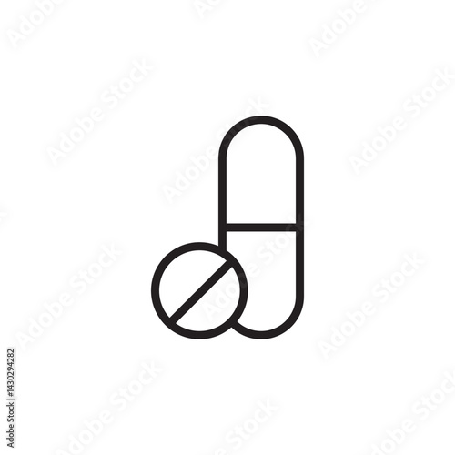 medicine icon editable outline stroke vector eps