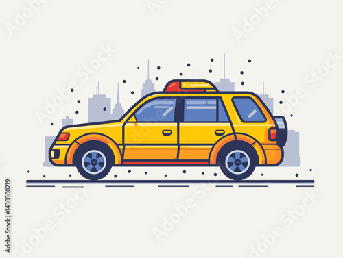 taxi car vector illustration