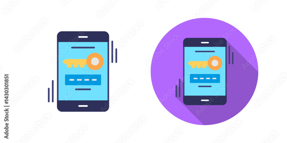 One Time Password Vector Icon One Time Password Vector Icon