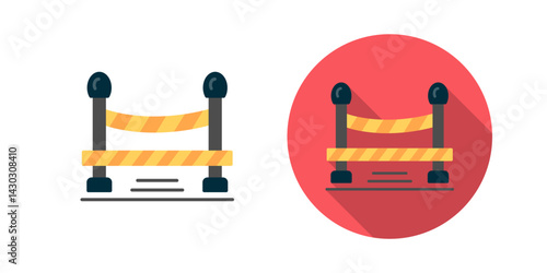 Do Not Cross Line Vector Icon