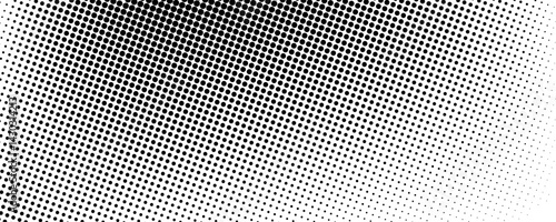 Set of halftone dots gradient pattern texture isolated on white background. Straight dotted spots using halftone circle dot raster texture. Vector blot half tone collection.