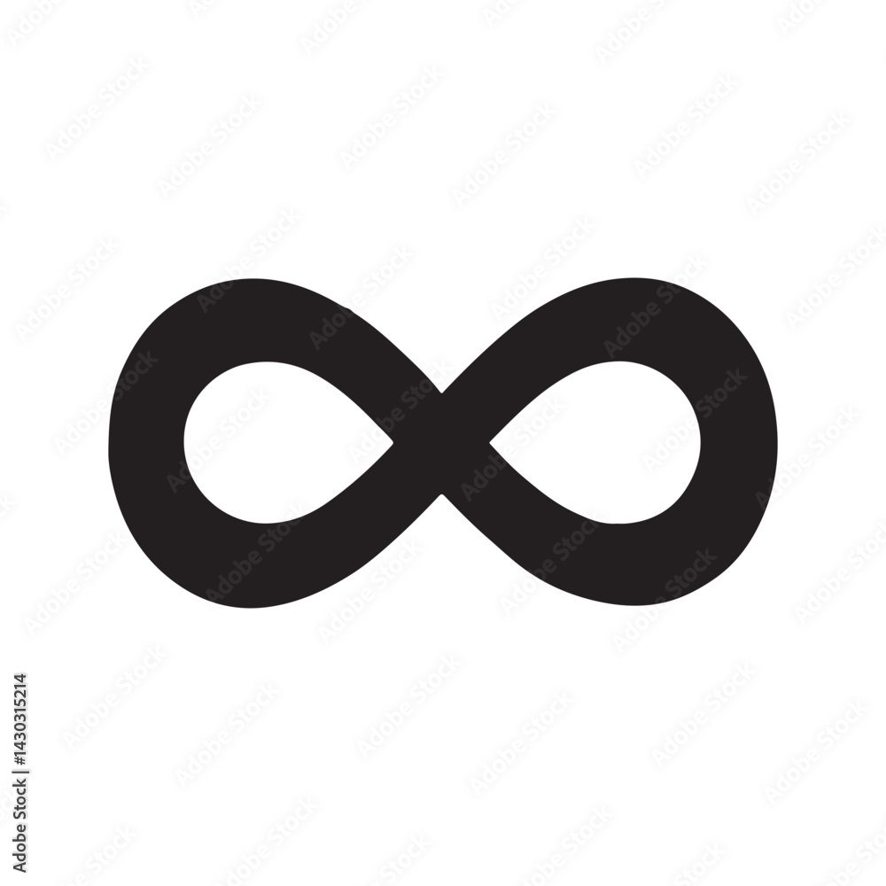 Infinity vector eps symbol illustration isolated on white background
Infinity vector eps symbol illustration isolated on white background